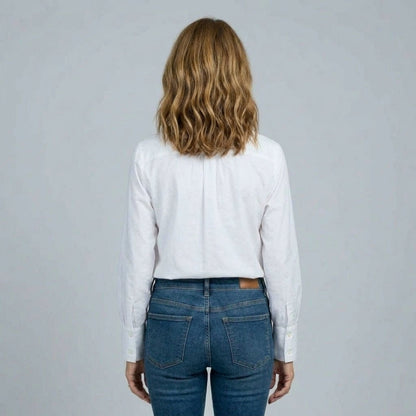 Women’s Adaptive Magnetic Closure Classic White Blouse