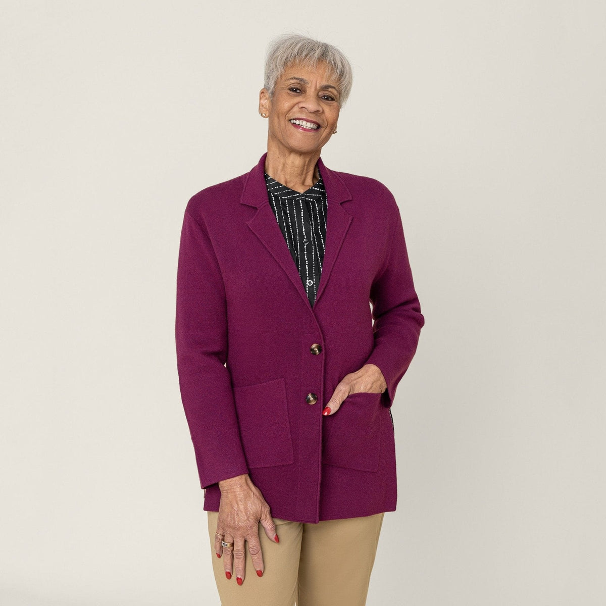 Berry Signature Magnetic Cardigan for Women