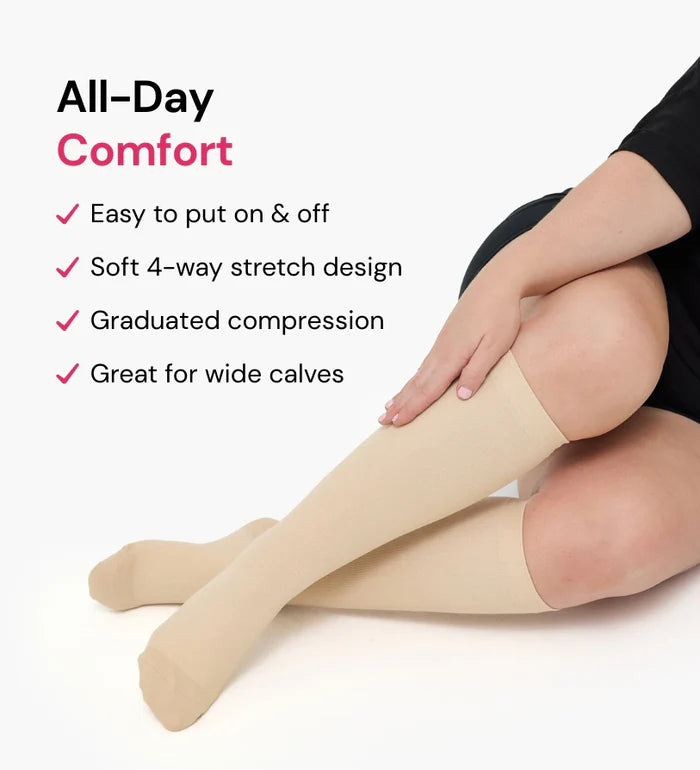 Puravise Wide Compression Socks