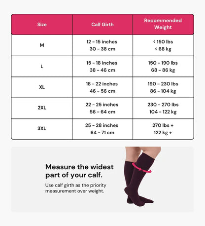 Puravise Wide Compression Socks