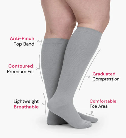 Puravise Wide Compression Socks