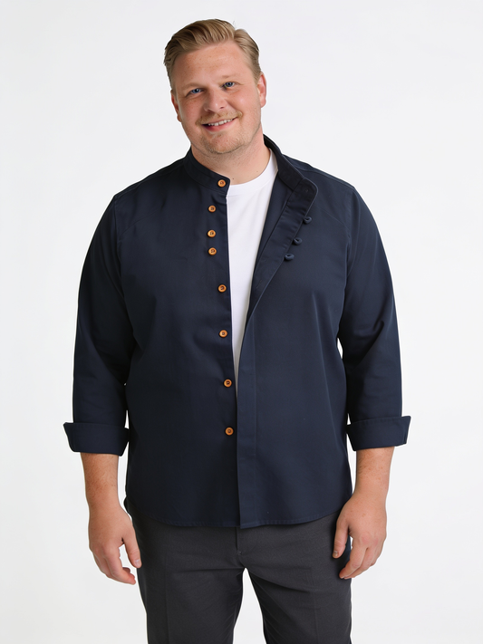 THE PORTO BAND COLLAR SHIRT