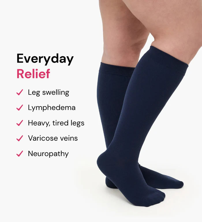 Puravise Wide Compression Socks