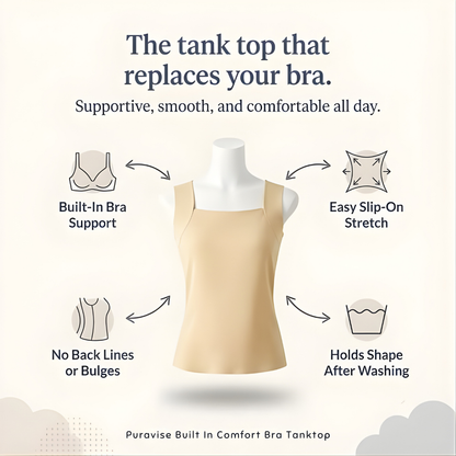 Puravise Built In Comfort Bra Tanktop