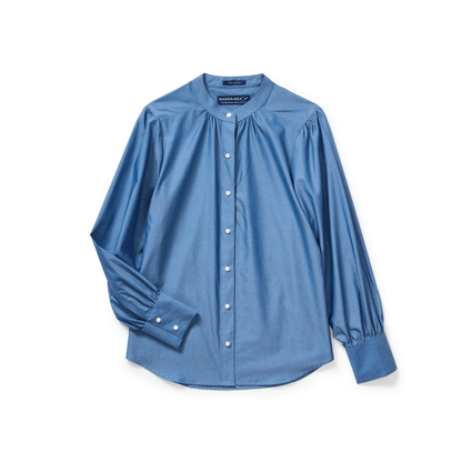 Women’s Adaptive Magnetic Closure Classic Chambray Blouse