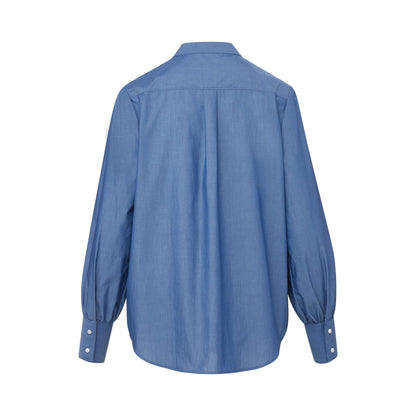 Women’s Adaptive Magnetic Closure Classic Chambray Blouse