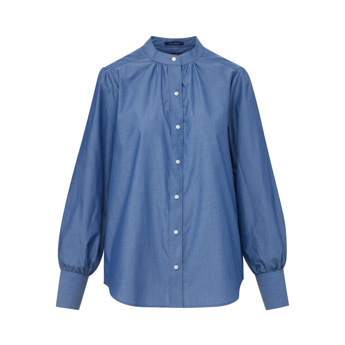 Women’s Adaptive Magnetic Closure Classic Chambray Blouse