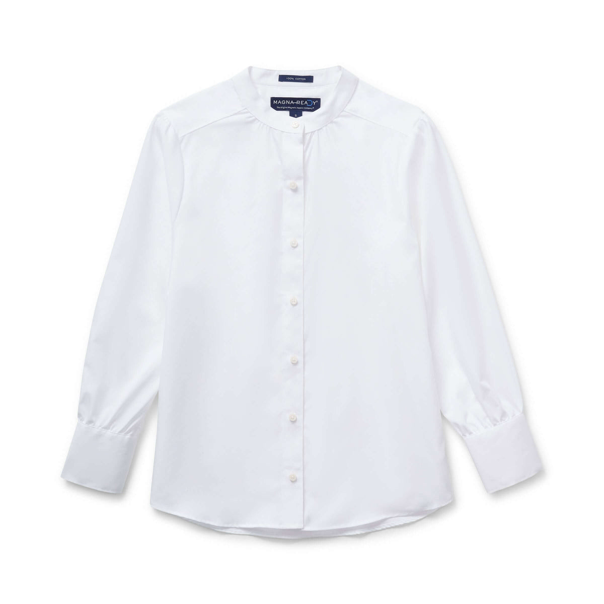Women’s Adaptive Magnetic Closure Classic White Blouse