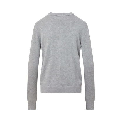 Women's Grey Adaptive Magnetic Front Knit Cardigan Sweater
