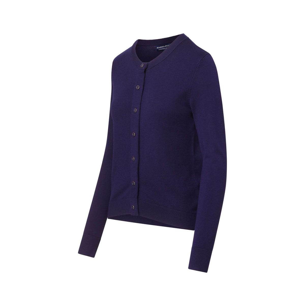 Women's Navy Adaptive Magnetic Front Knit Cardigan Sweater