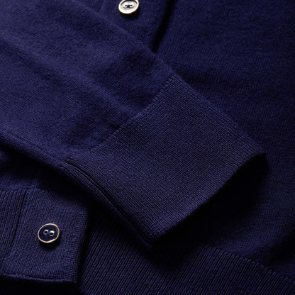 Women's Navy Adaptive Magnetic Front Knit Cardigan Sweater