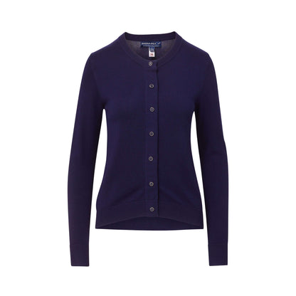 Women's Navy Adaptive Magnetic Front Knit Cardigan Sweater