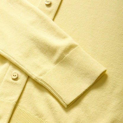 Women's Yellow Adaptive Magnetic Front Knit Cardigan Sweater