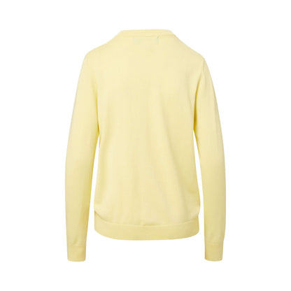 Women's Yellow Adaptive Magnetic Front Knit Cardigan Sweater